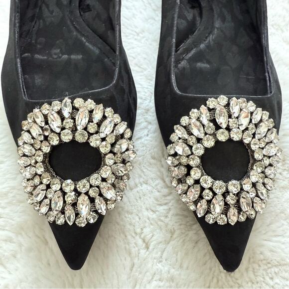 Zara women flat shoes with crystals size 37 EU - Picture 2 of 4